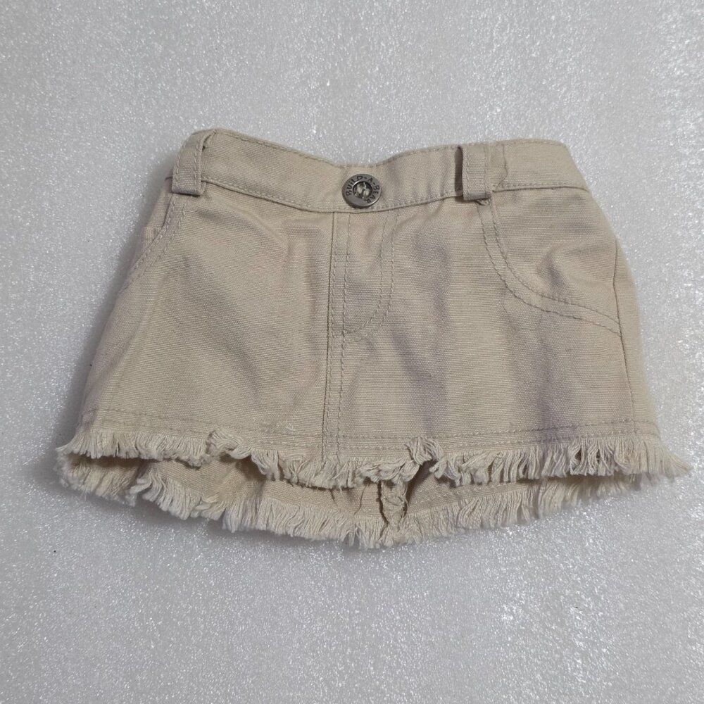 Build-A-Bear Workshop Beige Skirt Fringe Hem Elastic Waist Tail Hole Plush Toy